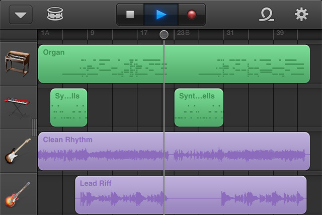 record a song on garageband iphone