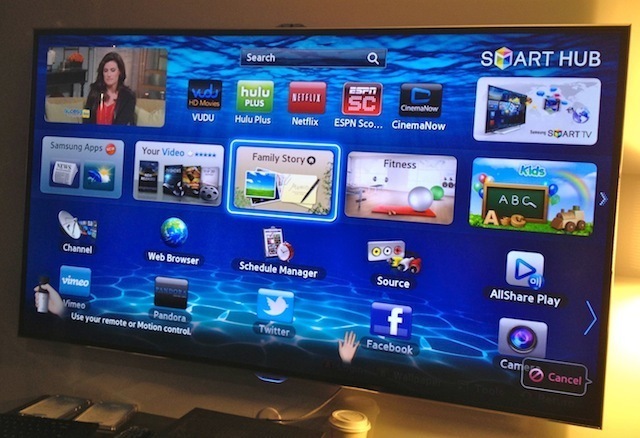 samsung smart tv smart hub 4f565f8 intro