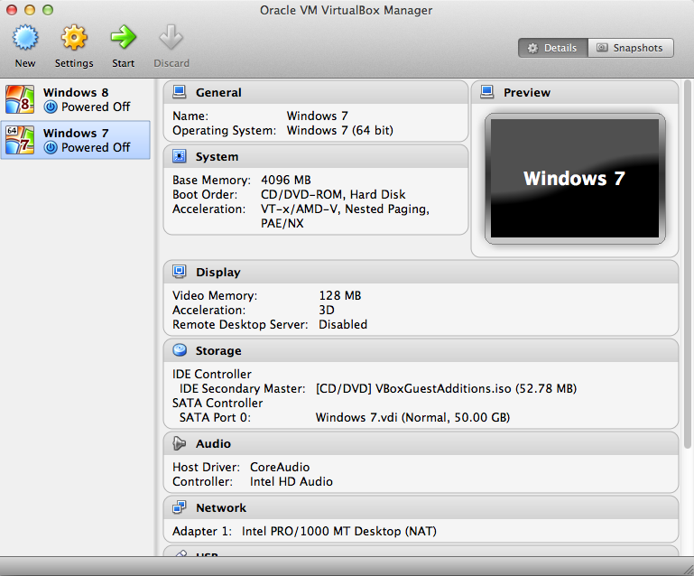 virtualbox startx