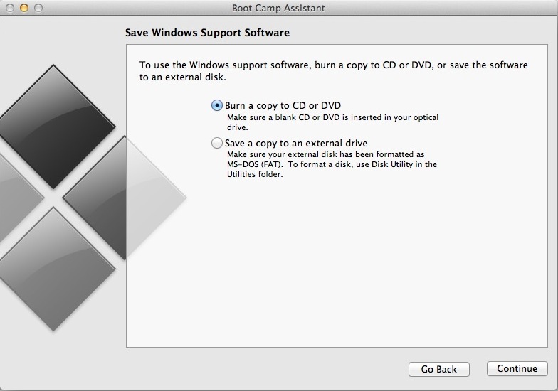 install windows support software for mac