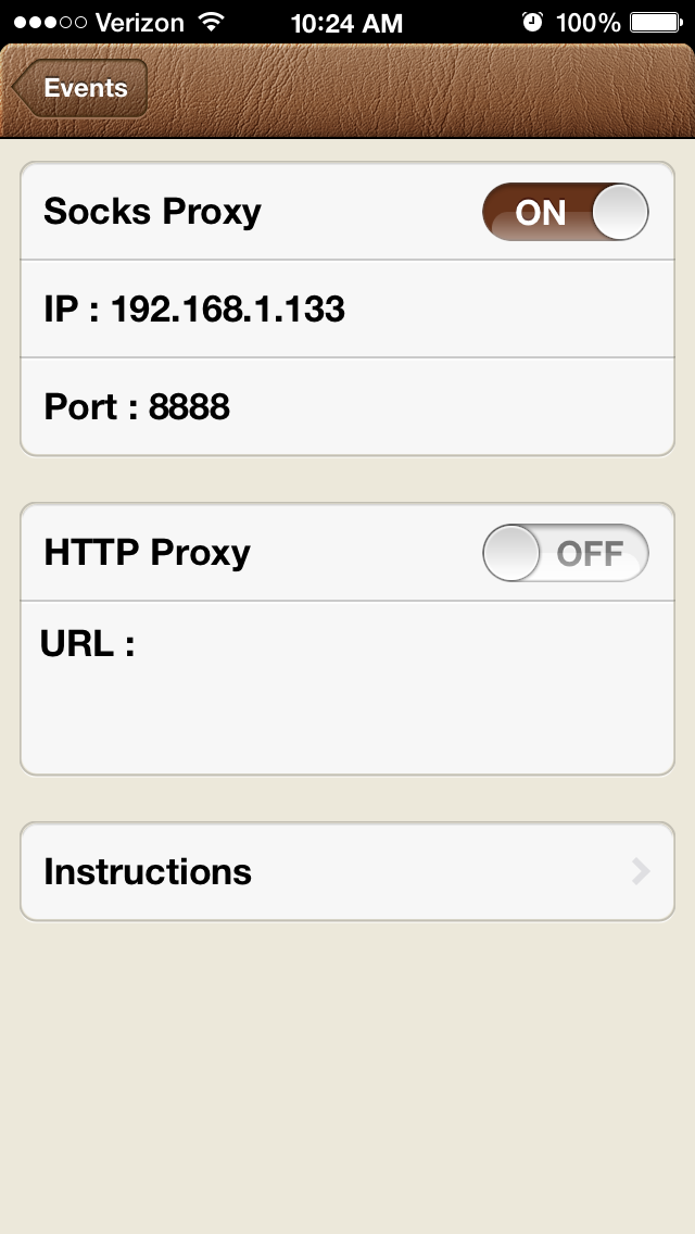 can join the network, iRinger creates a Socks proxy or HTTP proxy 