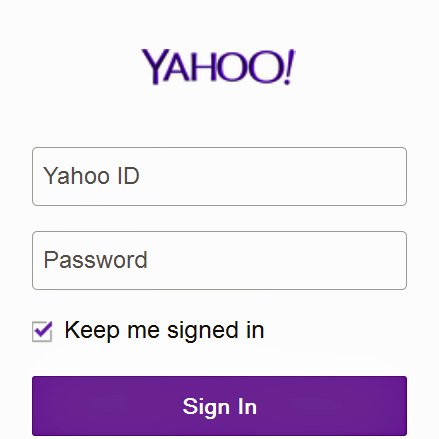 log into my yahoo email