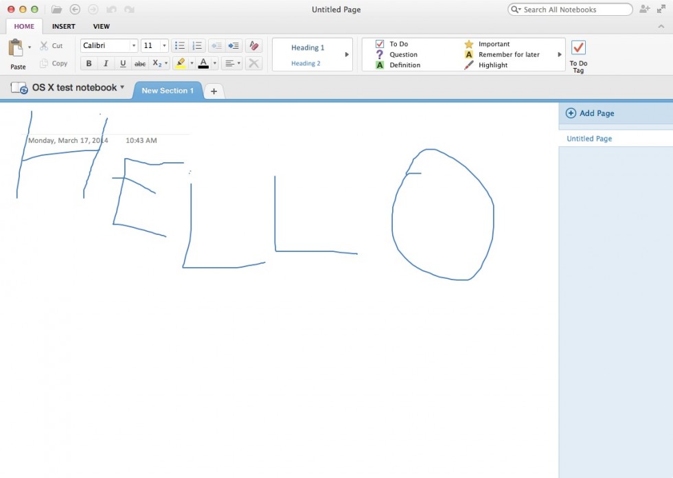 tips for onenote for mac os x
