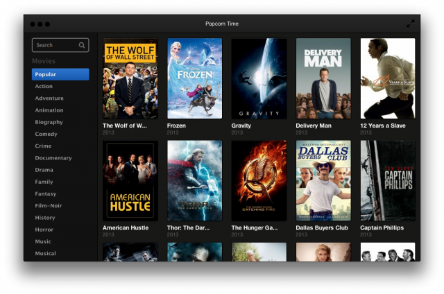 Popcorn Time resurrected by creators of its API to torrent another.