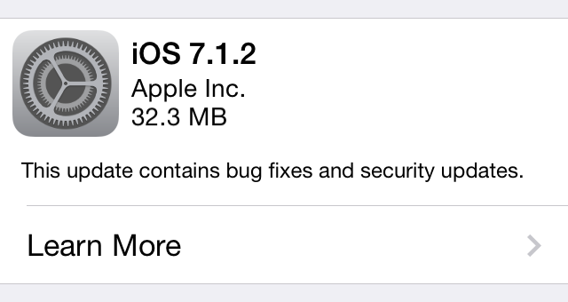 photo of Apple releases iOS 7.1.2 with iBeacon, mail attachment encryption fixes image