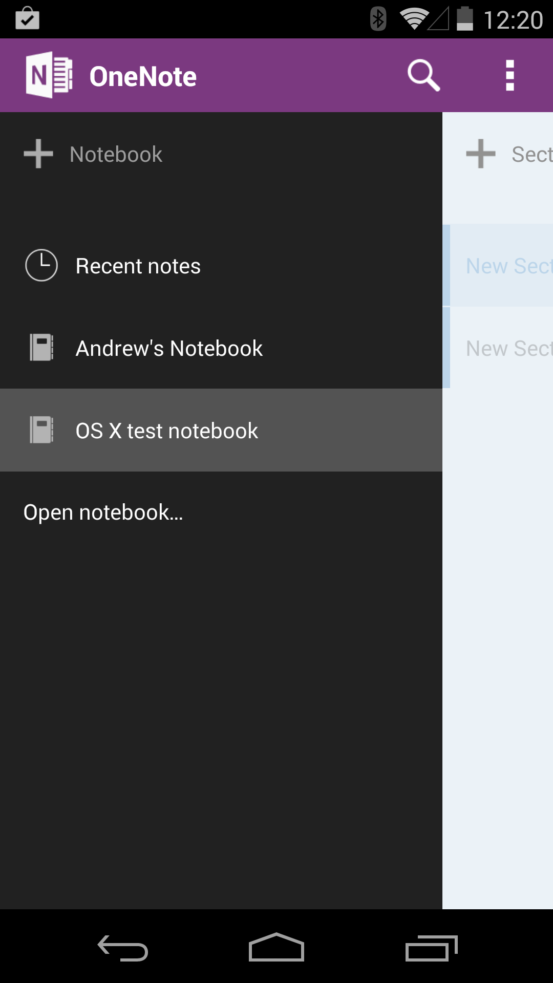 onenote android phone