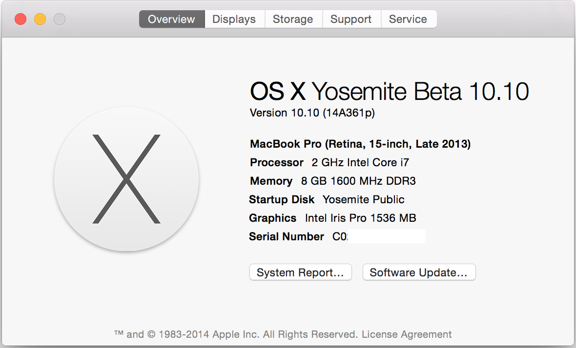 OS X Yosemite Public Beta 3
