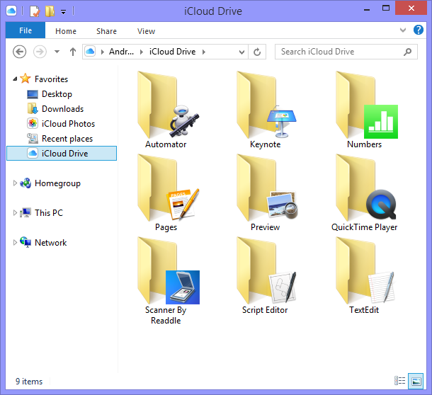 icloud drive download windows 10