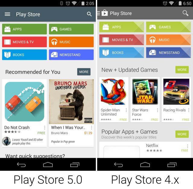 Gallery: Google Play Store Gets A Material Design Makeover | Ars Technica