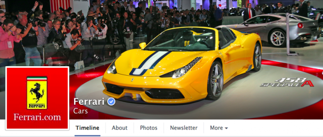 photo of Ferrari hit with lawsuit for taking over Facebook fan page image