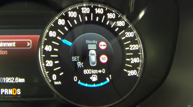 photo of Ford’s new car automatically slows down when it sees a speed limit sign image