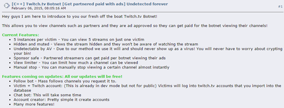 photo of Twitch-targeting botnets use infected PCs to inflate viewer audiences image