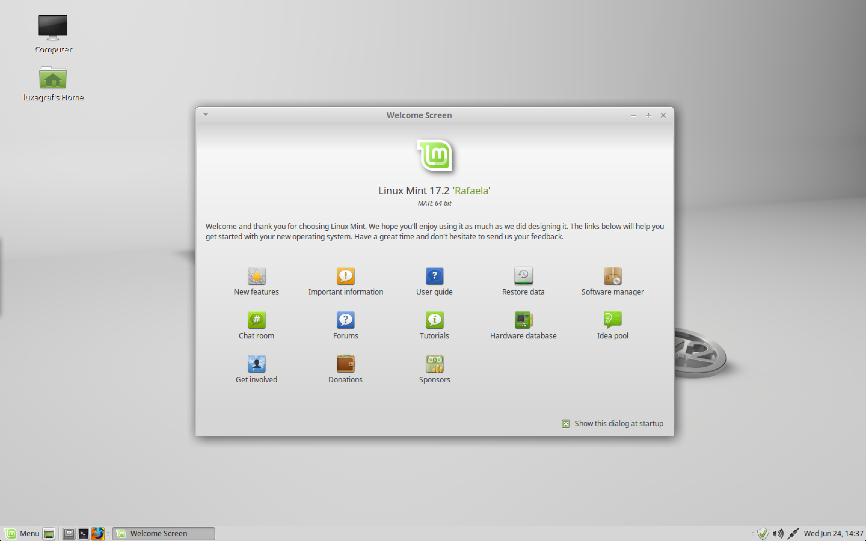 linux mint how to get complete remote desktop on mac