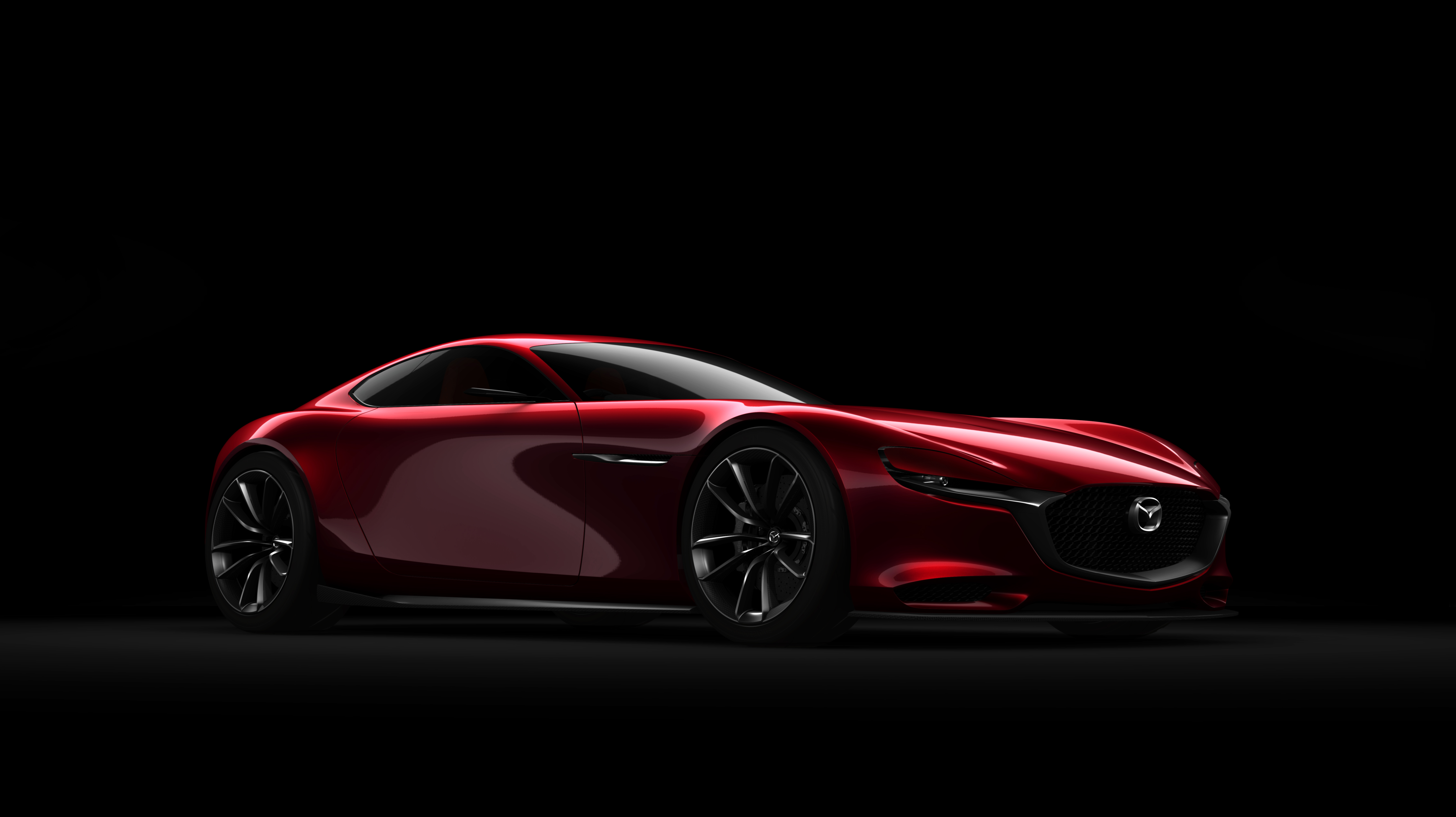 New Luxury Mazda Sport Car with Black Background