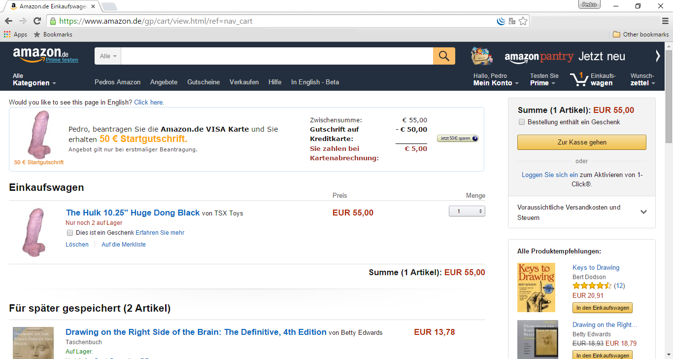 How to share your amazon cart