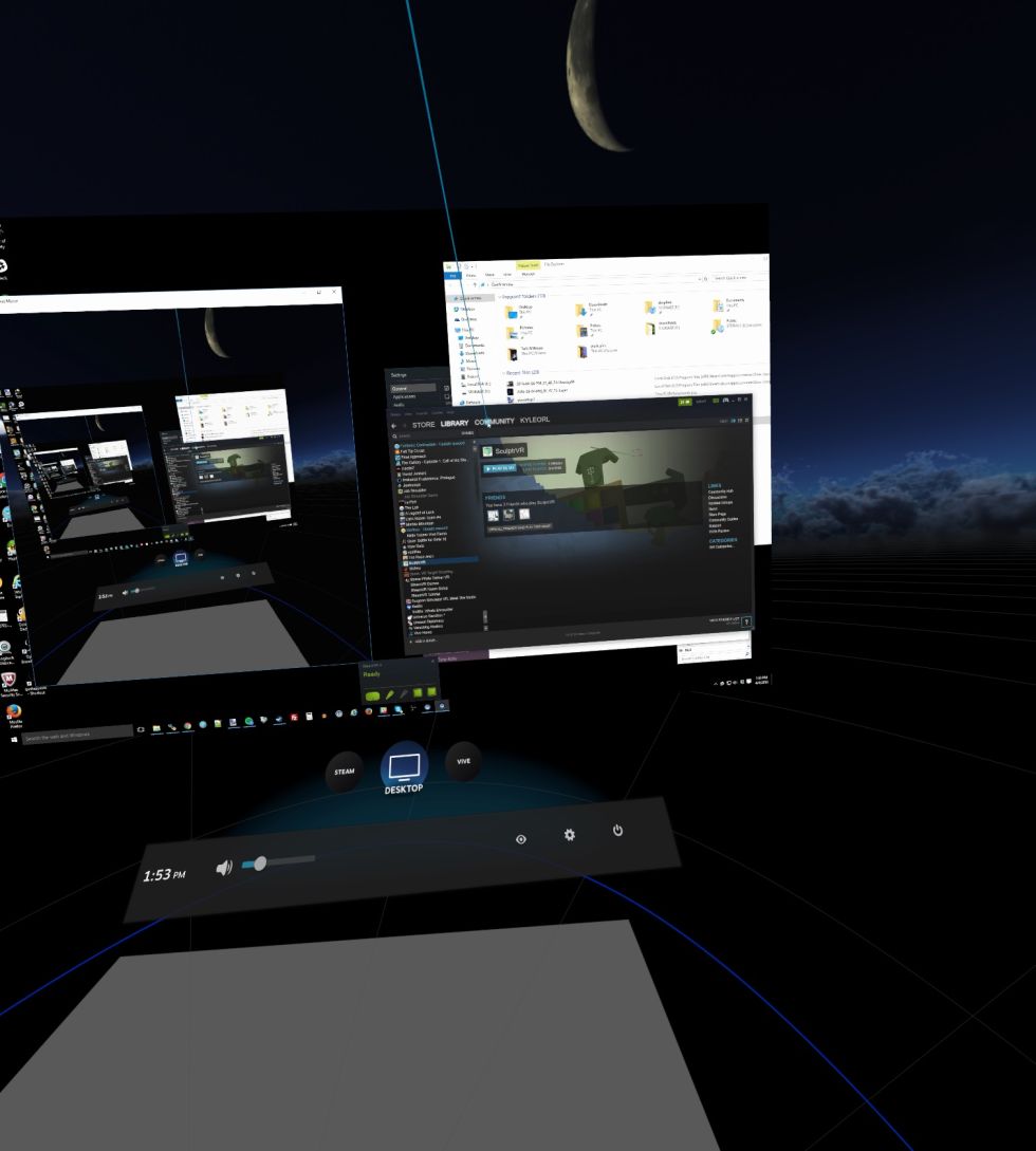 failed to launch steam vr desktop game theatre