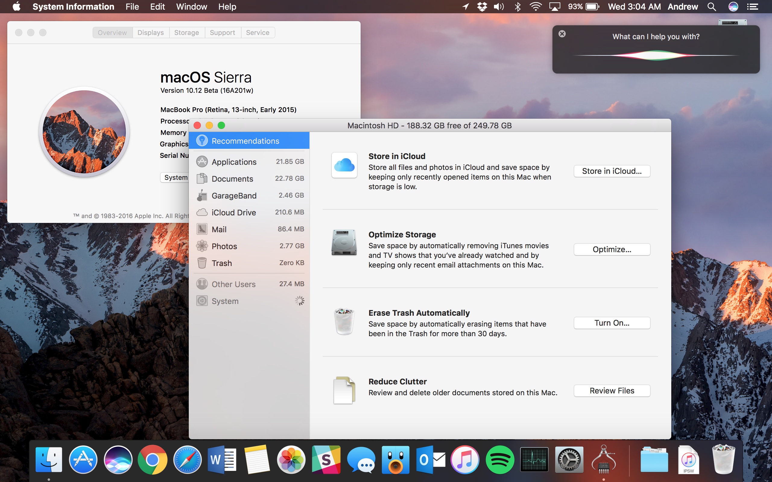 Mac os sierra updates