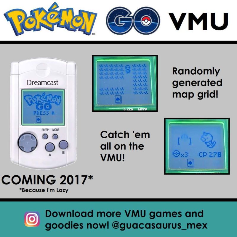 photo of Pokémon Go coming to Dreamcast’s VMU via homebrew “port” image