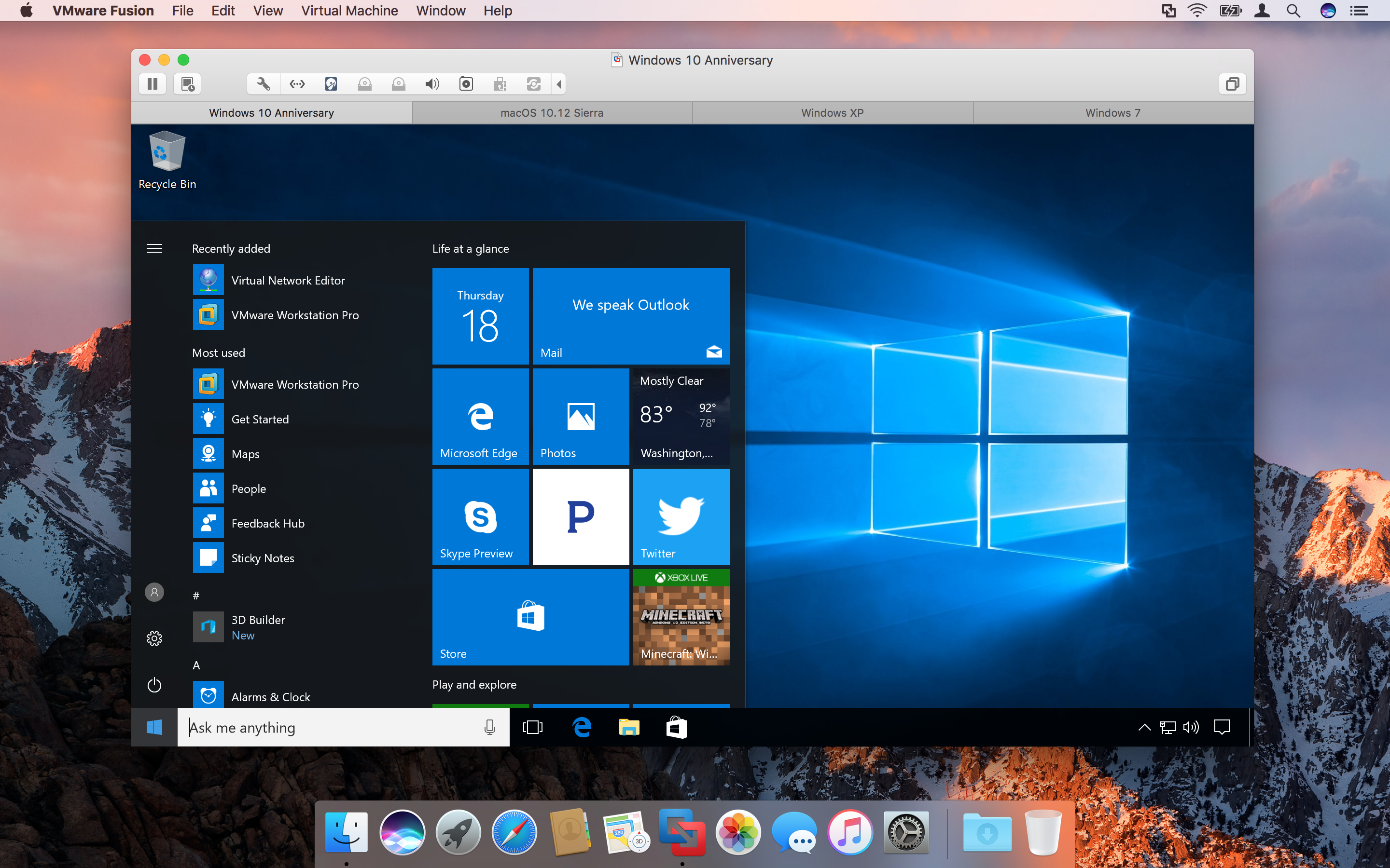 vmware workstation pro windows 10
