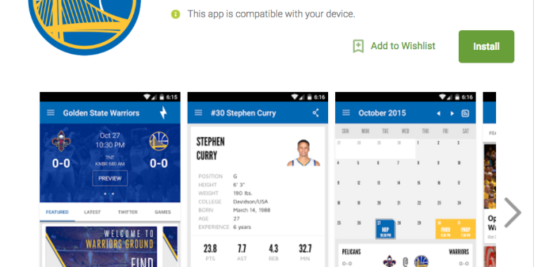 Golden State Warriors Android app constantly listens to nearby audio, fan says