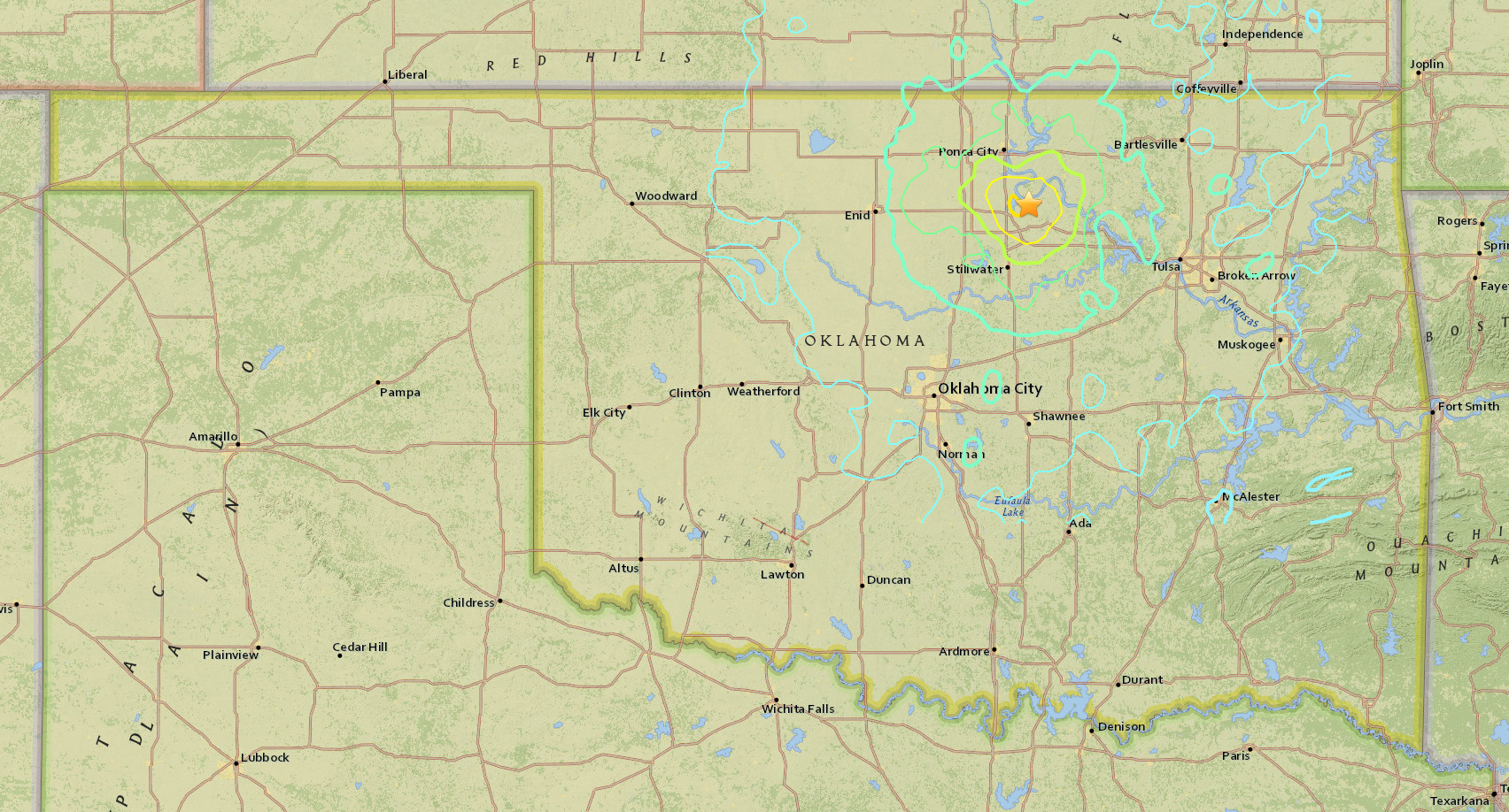 Magnitude 5.6 earthquake in Oklahoma ties biggest area has seen | Ars Technica ...1704 x 918