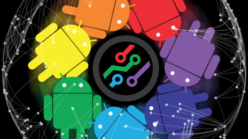All the colors of the Android rainbow!