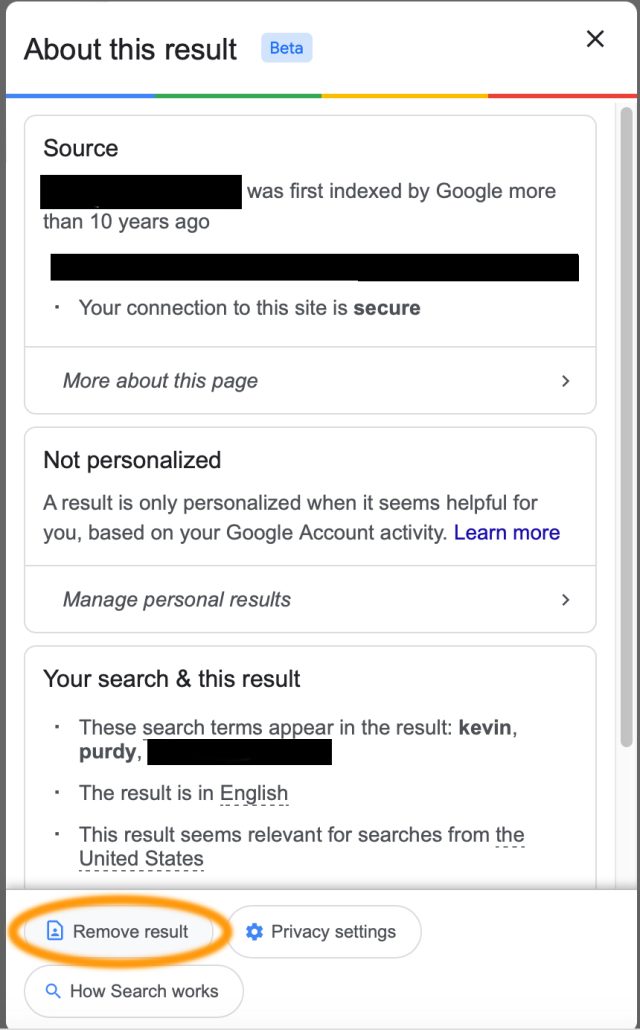 Google Can Now Remove Your Identifying Search Results If Theyre The