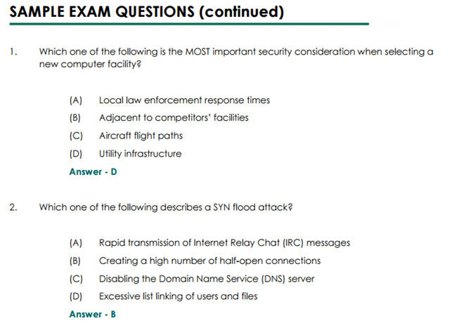 CDPSE Testking