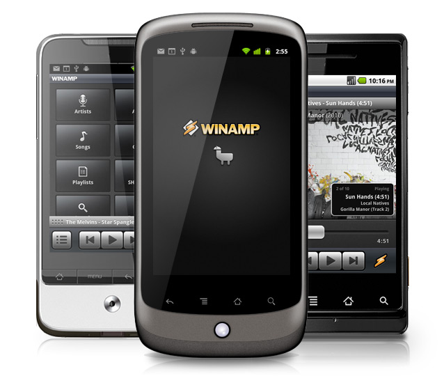 Winamp lives—AOL released a version for Android in 2011.