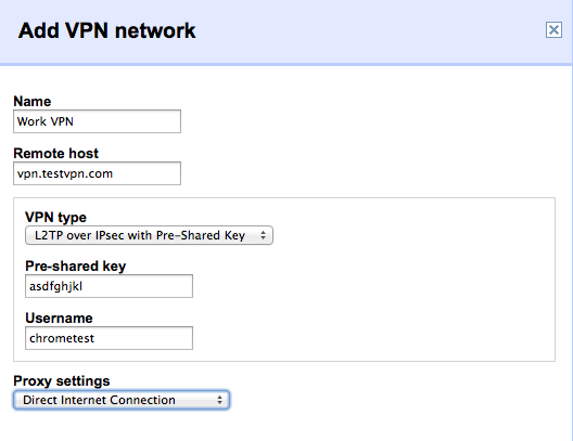 Adding a VPN profile to our managed systems.
