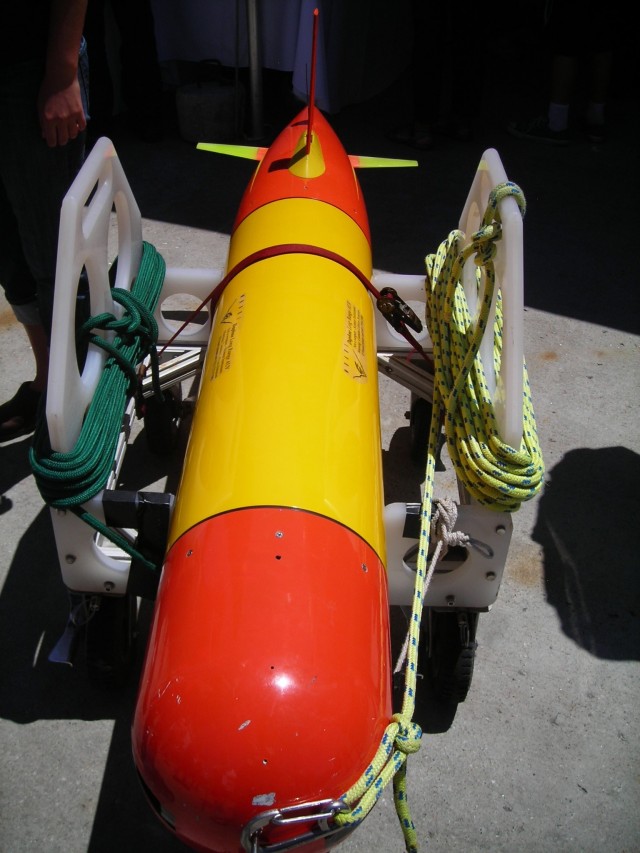 One of the smaller Autonomous Underwater vehicles, the Tethys