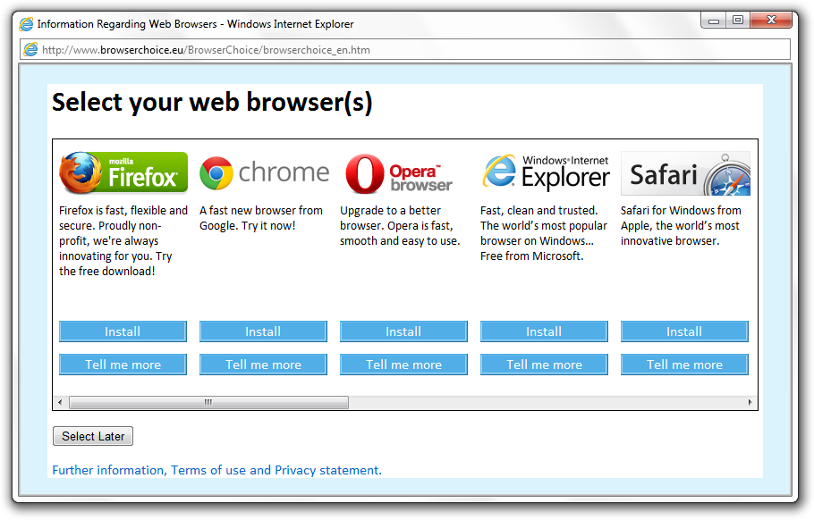 what is the most secure web browser 2012