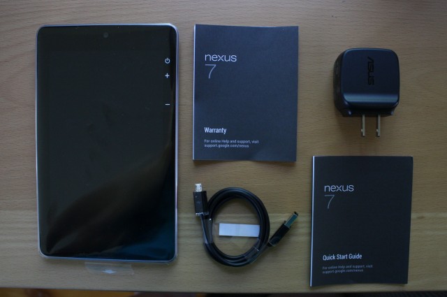 Everything that comes in the box with the Nexus 7.