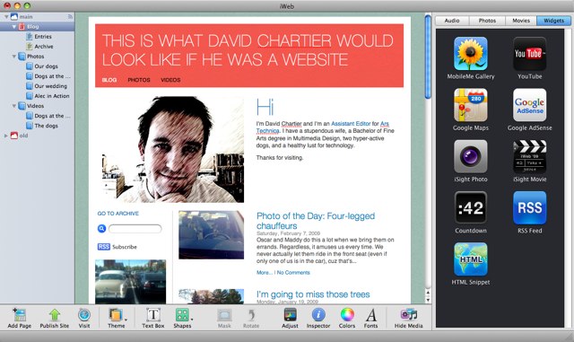 iweb software for mac