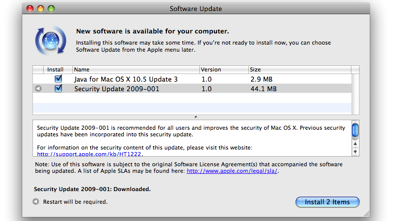 java for mac os x update