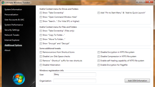 Ultimate Windows Tweaker 5.1 download the new version for mac