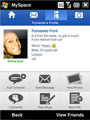 Facebook Myspace Apps