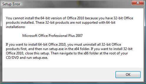 uninstall office 32bit