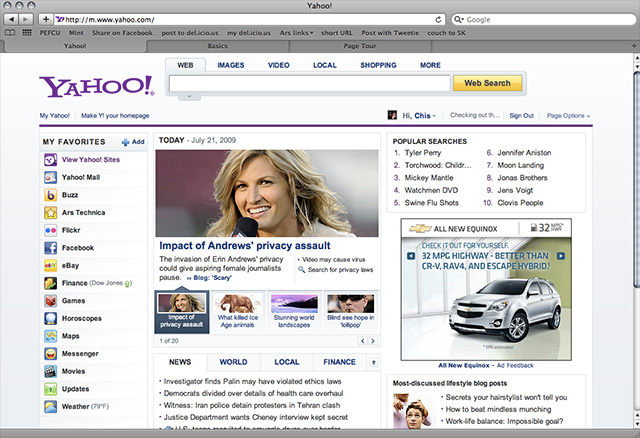 First look: major Yahoo makeover trickles down to US users - Ars Technica