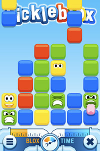 Fickleblox is one of seven casual games designed using a private beta of Flash CS5 and available on Apple's App Store.