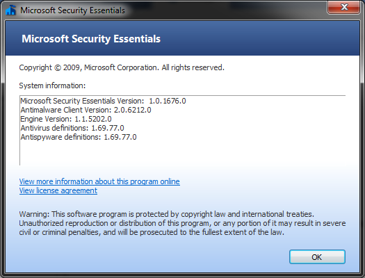 microsoft security essentials update definition