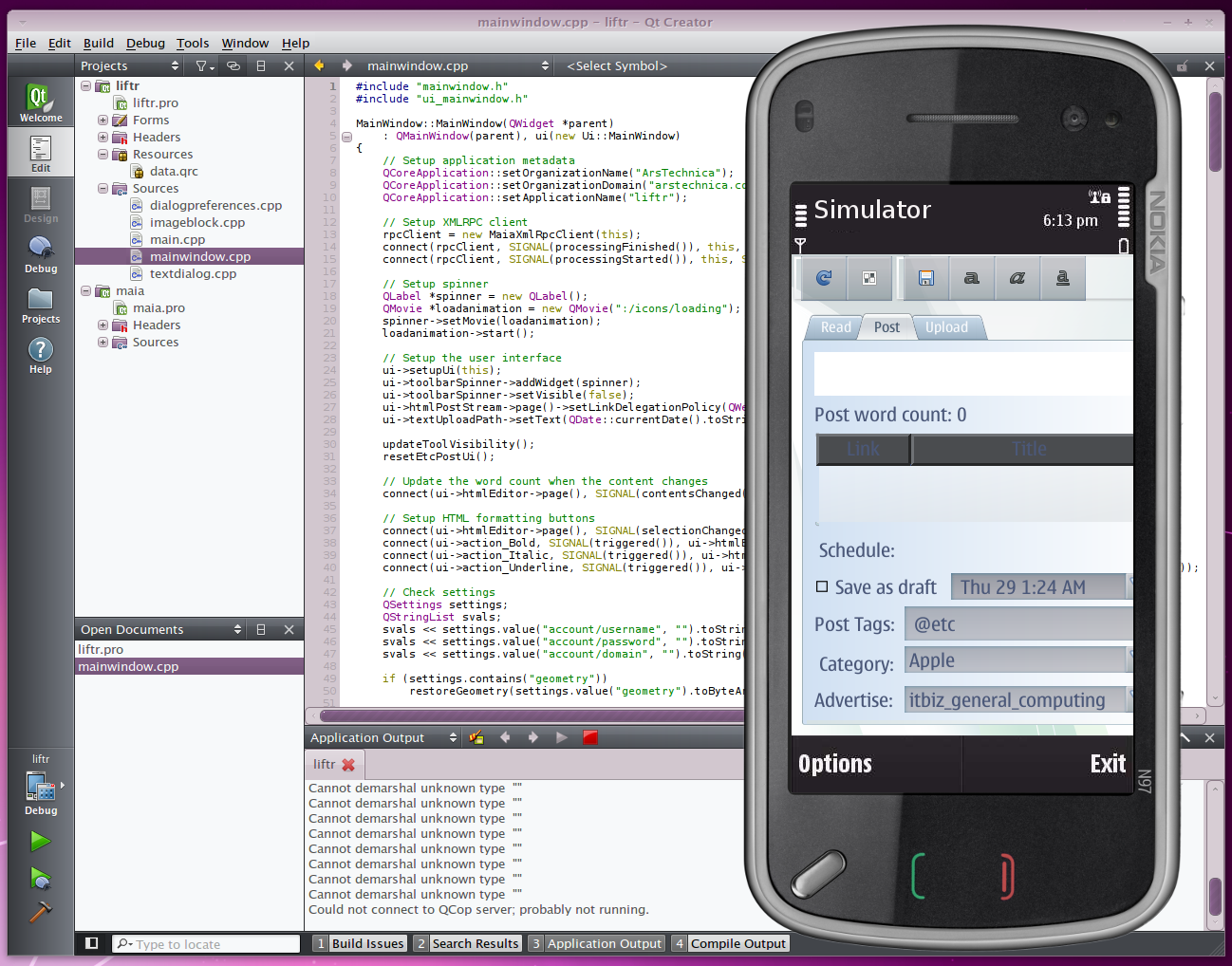 Nokia Qt SDK beta has adorable mobile simulators
