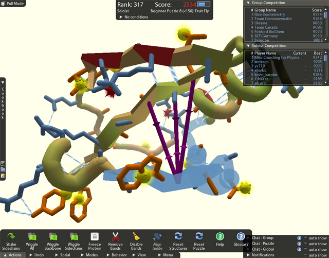 Gamers beat algorithms at finding protein structures