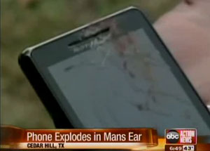 Droid 2 draws blood, allegedly explodes against man's ear