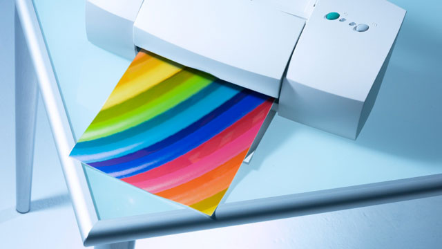 how to get the printer to print in color