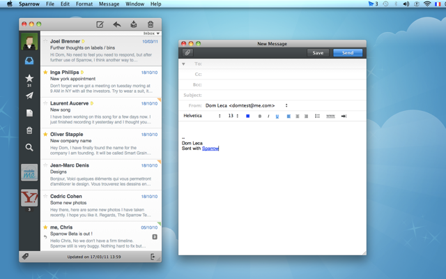 Sparrow for Mac finally gets general IMAP support, multitouch - Ars ...