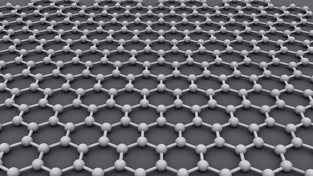 The ideal crystalline structure of graphene is a hexagonal grid.