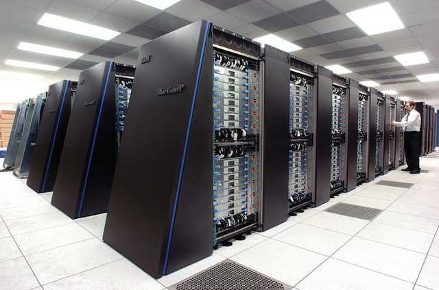 The Blue Gene / P supercomputer at Argonne