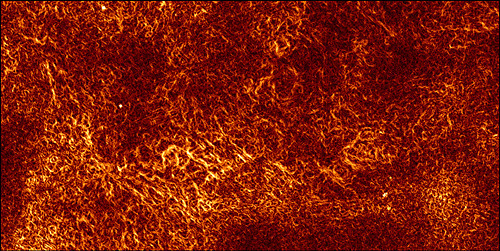 Astronomers take first-ever image of turbulent gas between the stars