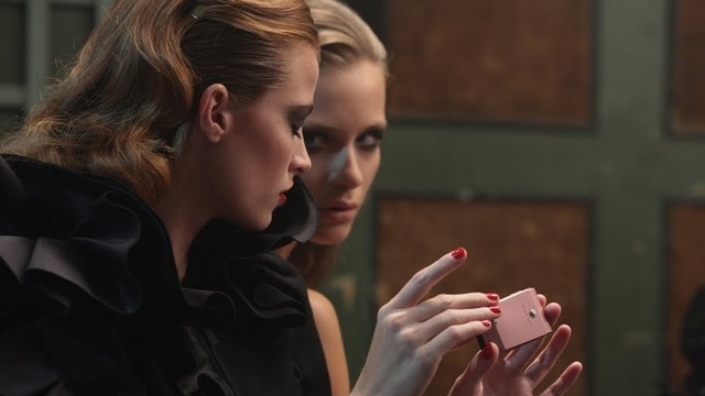 Models vamping in Dolce&Gabbana flaunt the Sony Ericsson Jalou